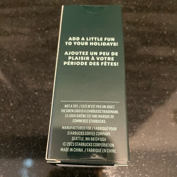 Starbucks 2023 Metallic  Rose Gold Jeweled Mini Keychain Ornament - Picture 4 of 4